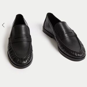 M&S Women’s Black Leather Loafer